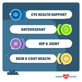 Eye Support for Dogs - 120 Chewable Tablets - Supplements for Vision, Eye Vitamins for Dogs, with Cod Liver Oil Antioxidant, Omega 3 EPA and DHA Fatty Acids.