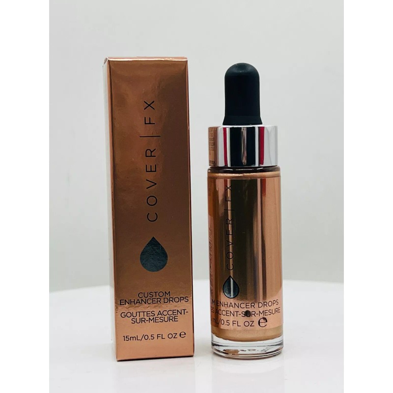 COVERFX Custom Enhancer Drops #Rose Gold -0.5 oz (NIB)