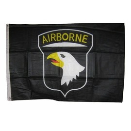 Trade Winds 2x3 Army 101st Airborne Division Black Knitted Flag 2'x3' Banner grommets