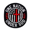 One Nation Under God Embroidered Patch Religious Christian Embroidery Patches