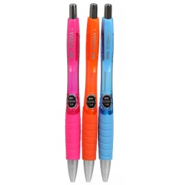 Inc. Forma Retractable Ball Point Pens 1.0 mm,  Pack of 3 (Blue Ink)