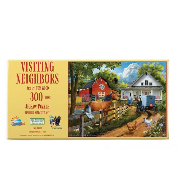 SUNSOUT INC - Visiting Neighbors - 300 pc Jigsaw Puzzle