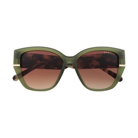 RADLEY London 6512 Womens Oversized Square Cat Eye Sunglasses, 56 mm, UV400 Protection, Green/Pale Tort