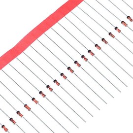 (Pack of 100pcs) 1N4148 High-Speed Switching Diode 200mA 100V DO-35/DO-204AH 4148 200 milliamp 100 Volt Electronic Silicon Diodes