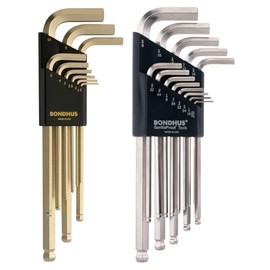 Bondhus 20399 GoldGuard/BriteGuard - Llave en L (doble paquete 16937 (.050-3/8) y 38099 (1,5-10 mm)