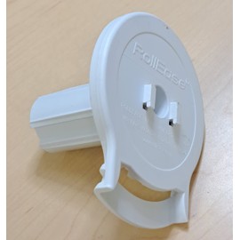 Rollease Clutch Skyline Hook Mount (White, SL30 1 1/2" Tube) with Clear Bead Stop 2204