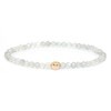 LAKADA Genuine Gemstone Bracelet with Faceted 4 mm Beads and