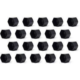 Design61 20x Hexagonal Protective Caps M6 x SW10 mm with Hexagonal Socket for Nuts and Screw Heads