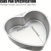 trabag Heart Shape Baking Tin, 20 cm Aluminium Love Shape