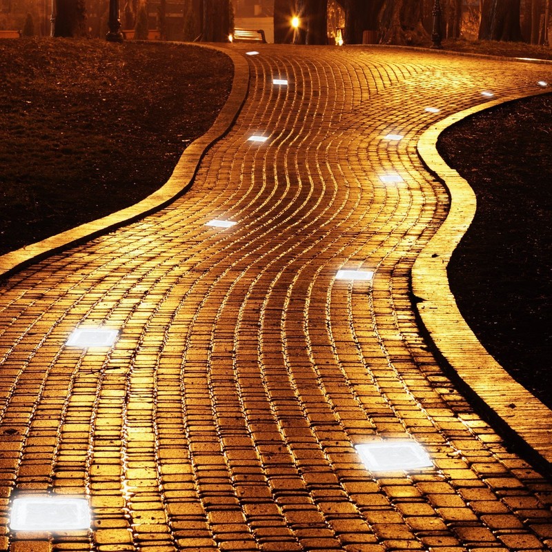 Horing Solar Glass Brick Light - Crystal Brick Stone -