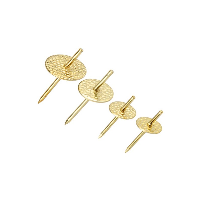 OOK 59243 Picture Hangers, Art Hangers, One Step Installation, Brass