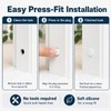 MVRPOWER 50 Pcs Door Screw Hole Plugs Screw Hole Covers