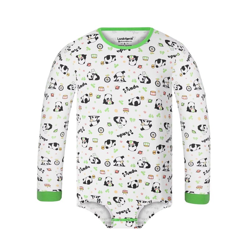 Landofgenie Mens Onesie Long Sleeve Bodysuit One Piece Pajamas Snap