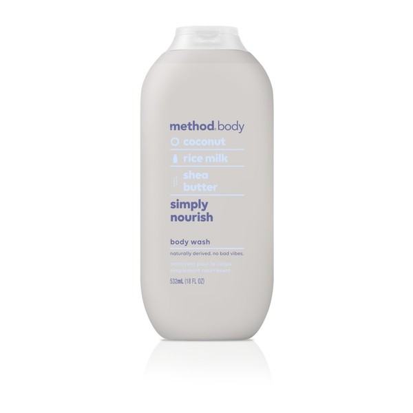 Method Body Wash, Simply Nourish, 18 oz, 1 pack, Packaging May Vary