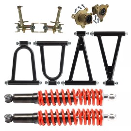 Unbranded Upper& Lower Swingarm & Suspension Shock 350mm for ATV Quad Bike Buggy Go Kart