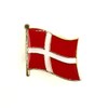 Danish Flag Metal Enamel Pin Badge, Metal
