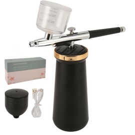 Facial Nano Oxygen Injector Deep Moisturizing High Pressure Fine Mist Handheld Face Water Sprayer Black