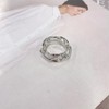 Chunky Chain Silk Scarf Ring Clip for Women Gold/Silver Plated