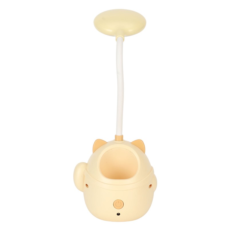 LED Table Lamp USB Charging Gooseneck Reading Light Pen Holder