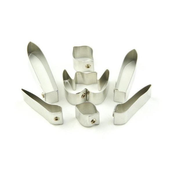 MyTinyWorld Set of 7 Metal Ladys Slipper Parish Orchid Craft