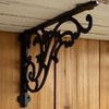 14''x8.5'' Decorative Shelf Brackets,2 Pack Cast Iron Shelf Supply,14 Inch