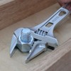 Fujiya Tools, FLS-28G-F, Short Adjustable Wrench with Grip