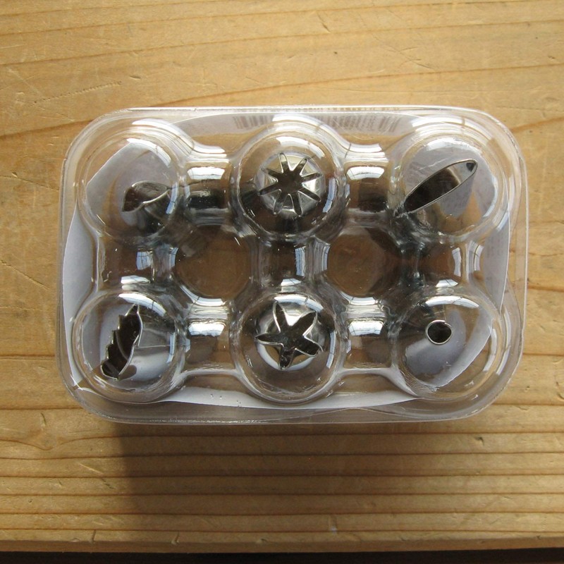 Shimotori Seisakusho 301 Decorative Piping Tips Set, 6 Pieces, Made