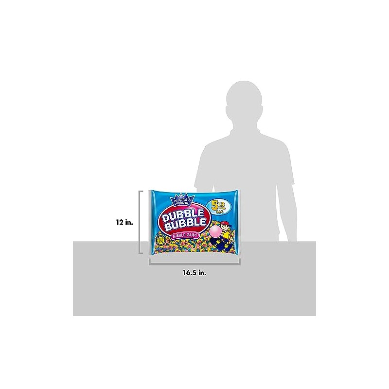 Dubble Bubble Original Twist Bubble Gum - Individually Wrapped Candy