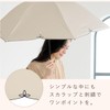 [2025] Wpc. Parasol Blackout Dome Parasol Wide Scalloped Mini Beige