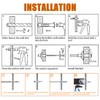 ISPINNER 20 tornillos de anclaje de pared M4 x 32