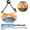 Racewill 716LBS Granite Slab Stone Clamps, Heavy Duty Steel Stone