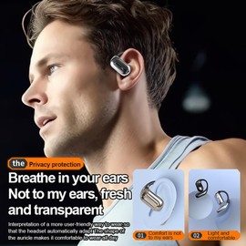 AI Languages Translator Earbuds,Translation Earbuds Real Time,3-in-1 Audifonos Traductores Inglés Español Translating Headphones for Travel Business Meeting Learning,White