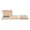 Wooden Nail Drill Stand Organizer with 81 Holes Drill Bits
