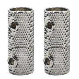 Ollanoos 2 pcs Metal Watertight Splice Cable Connectors, Replacement for Heavy Duty Barrel Splice 4-6 AWG 4-6 Gauge Cable