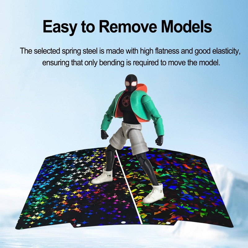 HIKUDIY PEF+PEY Build Plate for Adventurer 5M/5M Pro/AD5X, Rainbow Confetti