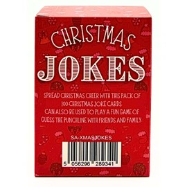 Second Ave 100 Christmas Jokes Family Fun Xmas Card Table Game Stocking Filler Secret Santa Present