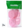Nelic Cleansing Sponge 15p, 3 pieces, pink / 넬릭 클렌징 해면 스펀지 15p, 3개, 핑크