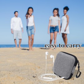 1 Pcs Headphone Case, Headphone Storage Bags,Multi-functional Headphone Storage Portable Storage Cases,Portable Zip Shell Carrying Earbud Storage Shockproof Pouches with for Put Wired Headset