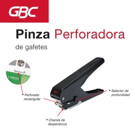GBC Perforadora en Pinza para Gafete. MX60077