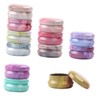IWOWHERO 12pcs Empty Round Powder Case Lotion Container Tinplate Case