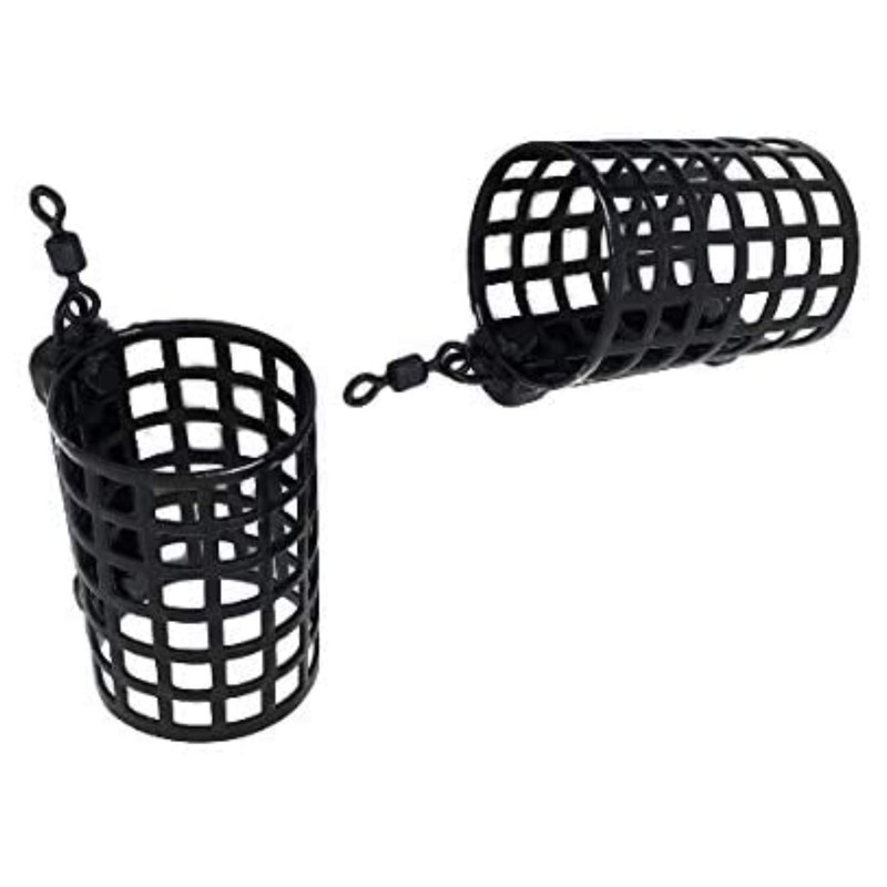 Round Metal Cage Feeder with Swivel (10 pk) (10 grams)