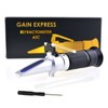 5-in-1 Automotive Battery Antifreeze Refractometer ATC for Specific Gravity, Ethylene