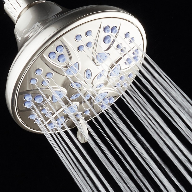 AquaDance Antimicrobial – Anti-Clog High-Pressure 6-Setting Shower Head with Microban