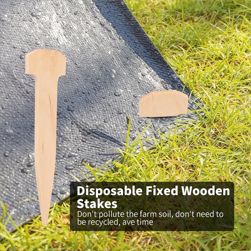 5 Inch Wooden Garden Stakes, Holding Stakes, Sod Staples for