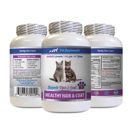 cat Immune System - Best Healthy Hair and Coat Supplement for Cats - Advanced Complex - Nail Health - cat Vitamin b Supplement - 1 Bottle (60 Tablets)