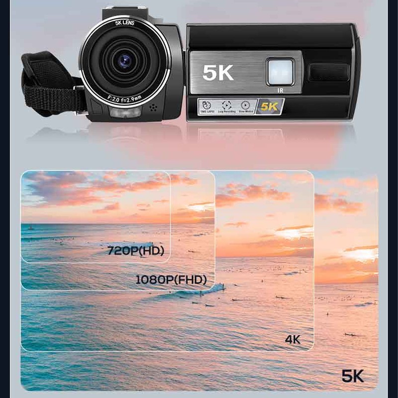 56MP 5K DV800 Camera 18X Digital Zoom Autofocus Anti Shake