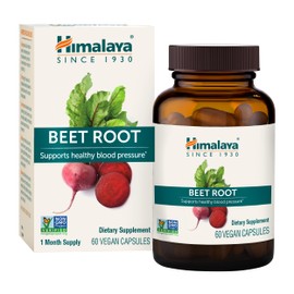 Himalaya Beet Root, Herbal Supplement for Healthy Blood Pressure Support, Vegan, Gluten Free, 500mg Beet Root & 100 mg Black Cumin Extract, 60 Capsules
