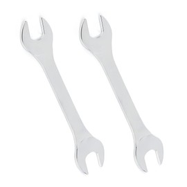 Vokenforu 2 Pcs Open End Spanner, 24mm x 27mm Super Thin Carbon Steel Double Open Ended Wrench, Metric Repairing Tool for Bicycle