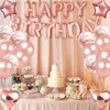 Rose Gold Birthday Party Decoration Set, 27 Pieces with Balloons,