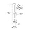Grohe 26076002 New Tempesta Cosmopolitan 100 2 Spray Shower Rail